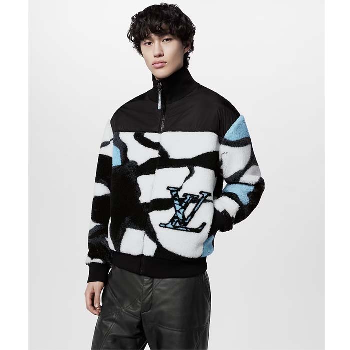 Louis Vuitton Men LV SKI Technical Fleece Jacket Regular Fit LV Ice Jacquard Fully Lined Multicolor