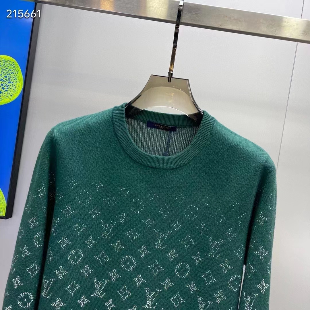 Louis Vuitton Women Monogram Gradient Cotton Crewneck Regular Fit Allover Monogram Gradient Motif