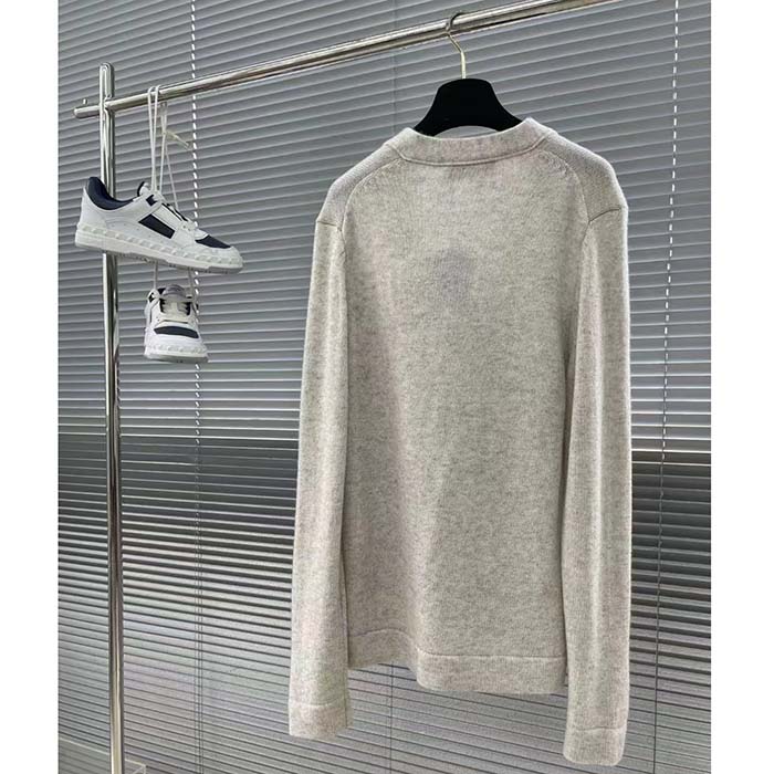 Dior Women CD Christian Dior Couture Cardigan Beige Cashmere Jersey
