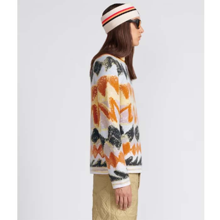 Dior Men CD Dior And Peter Doig Sweater Multicolor Wool Cashmere Jacquard