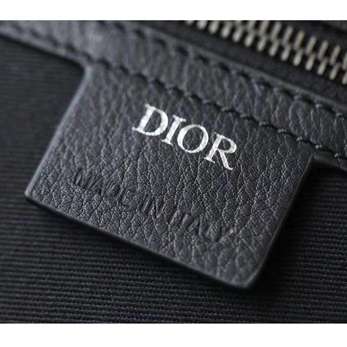 Dior Unisex CD Weekend 40 Bag Beige Black Maxi Dior Oblique Jacquard