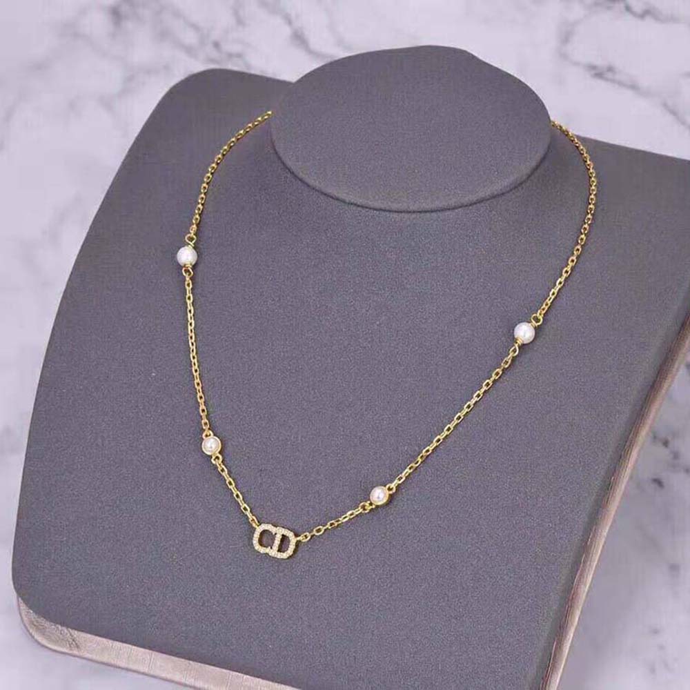 Dior Women Clair D Lune Necklace Gold-Finish Metal