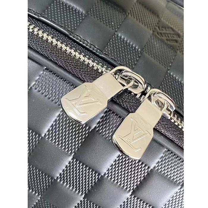 Louis Vuitton LV Unisex Avenue Backpack Damier Infini Cowhide Leather Black Cowhide-Leather