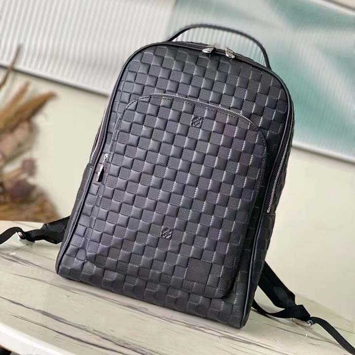 Louis Vuitton LV Unisex Avenue Backpack Damier Infini Cowhide Leather Black Cowhide-Leather