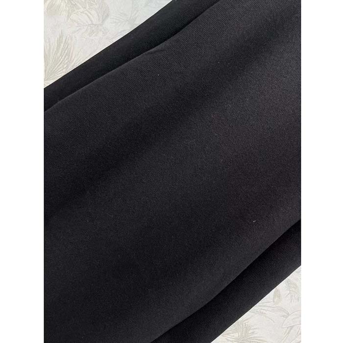 Louis Vuitton LV Women Eyelet Tab Dress Black Cotton Regular Fit Adjustable VVN Leather Tabs