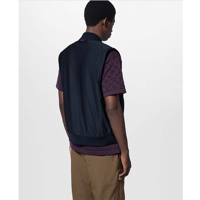 Louis Vuitton Men LV Reversible Fleece Gilet Regular Fit Zip Closure Multicolor