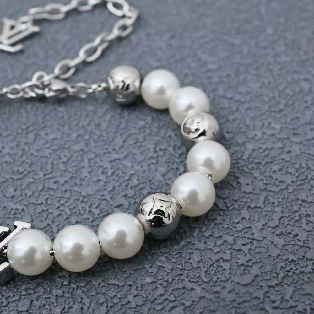 Louis Vuitton Unisex Monogram Pearls Bracelet