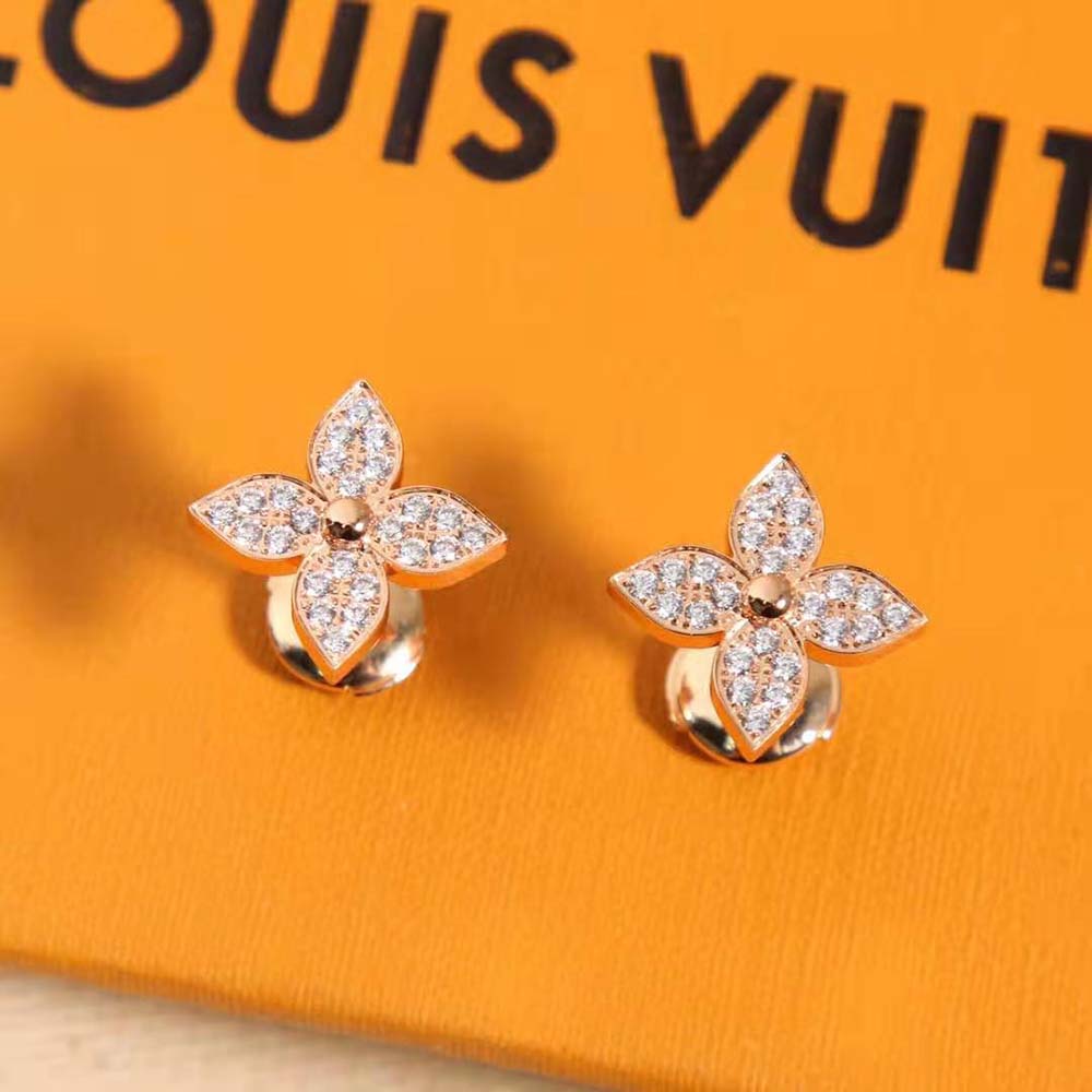 Louis Vuitton Women Idylle Blossom Stud Pink Gold and Diamonds