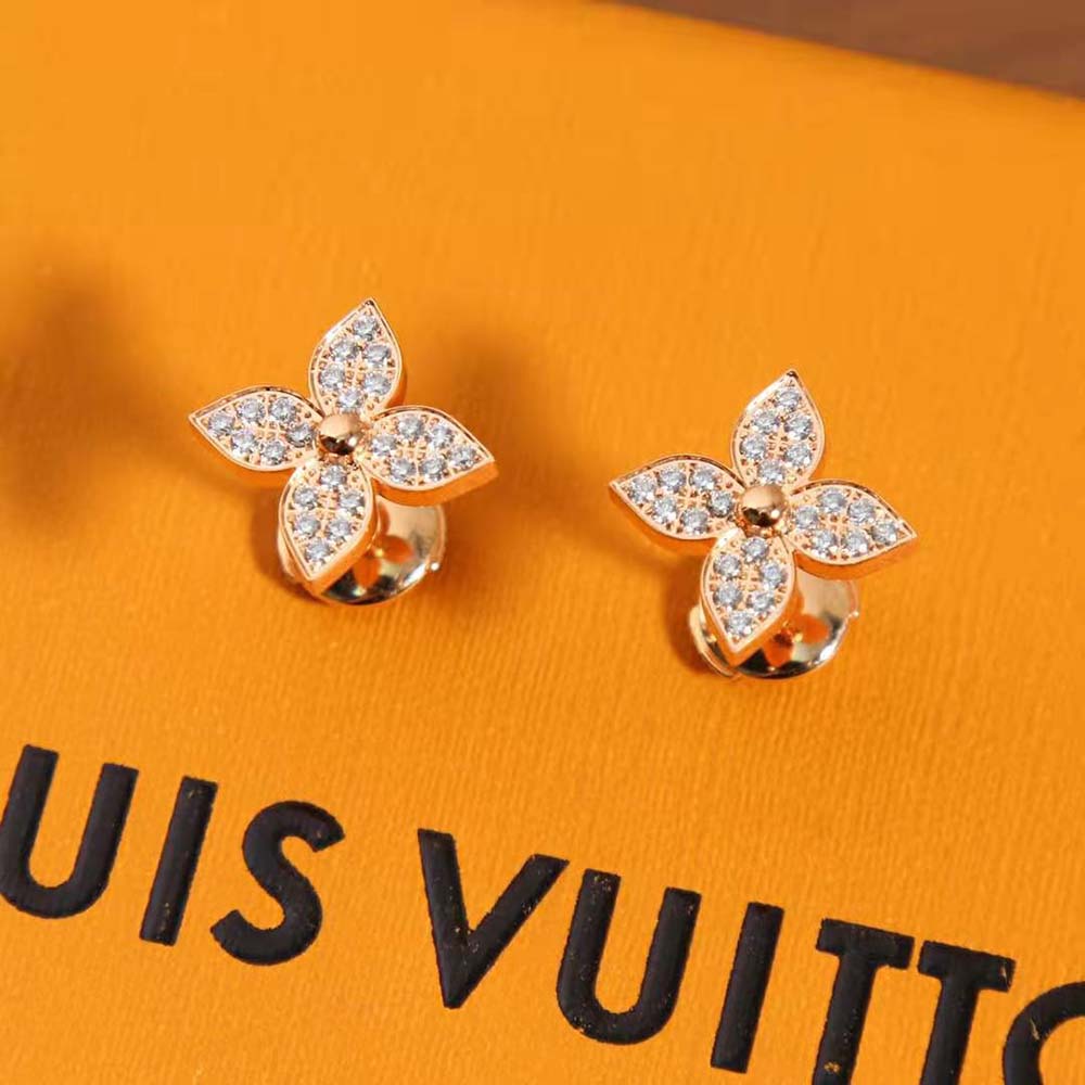 Louis Vuitton Women Idylle Blossom Stud Pink Gold and Diamonds