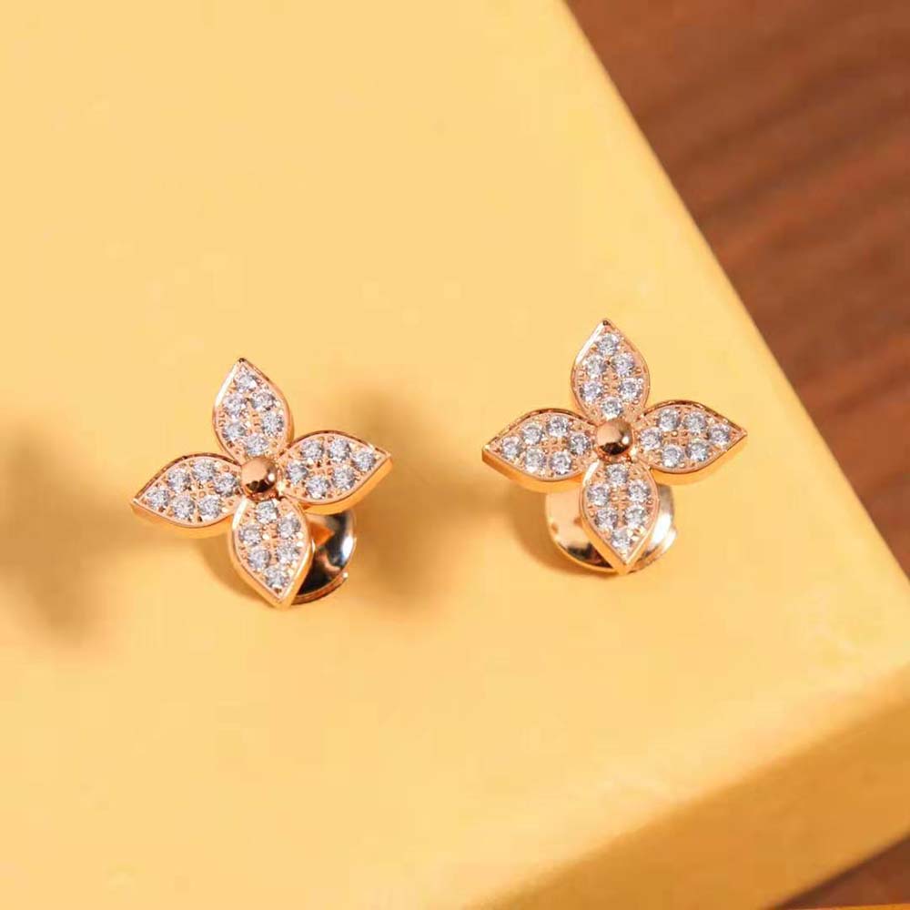 Louis Vuitton Women Idylle Blossom Stud Pink Gold and Diamonds