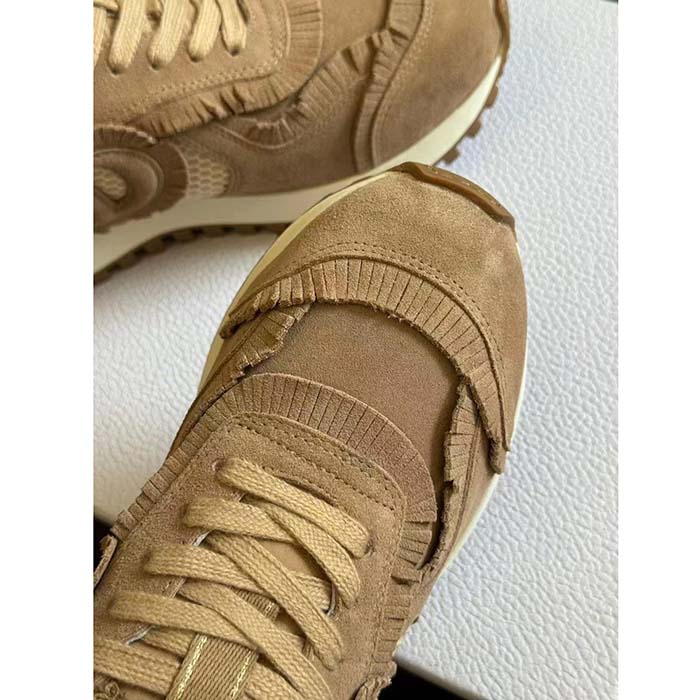 Dior Unisex C’est Dior Sneaker Nude Suede Calfskin Mesh Reference: KCK403SUH_S18U