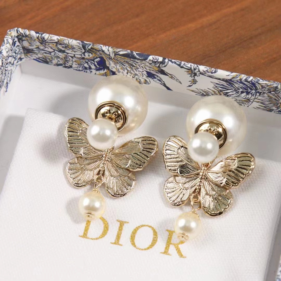 Dior Women Tribales Gift Box White Calfskin Butterfly Around The World