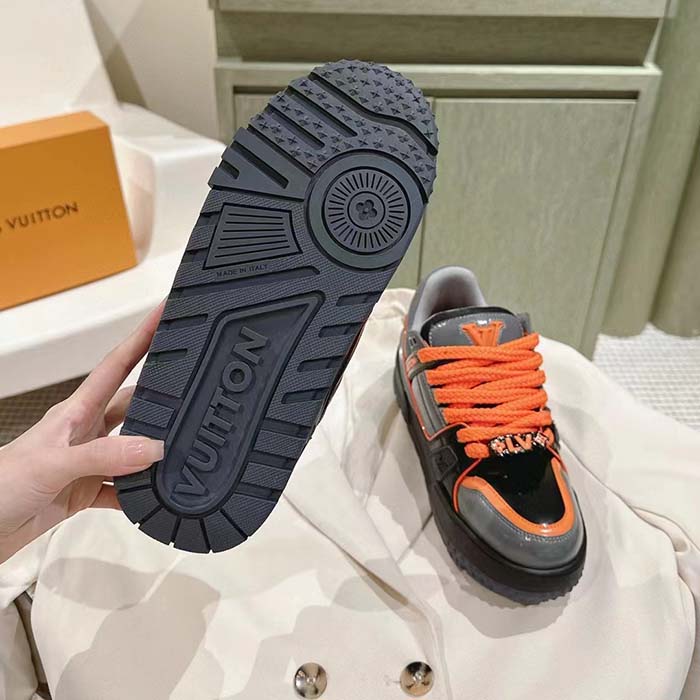Louis Vuitton Unisex LV Trainer Maxi Sneaker Black Lasered Monogram Canvas 1ACF6I