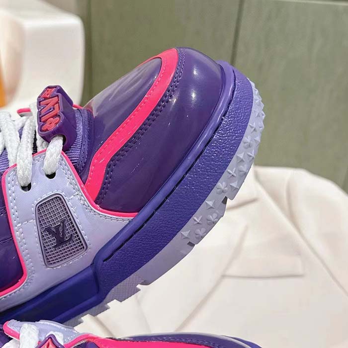 Louis Vuitton Unisex LV Trainer Maxi Sneaker Purple Lasered Monogram Canvas 1ACF72