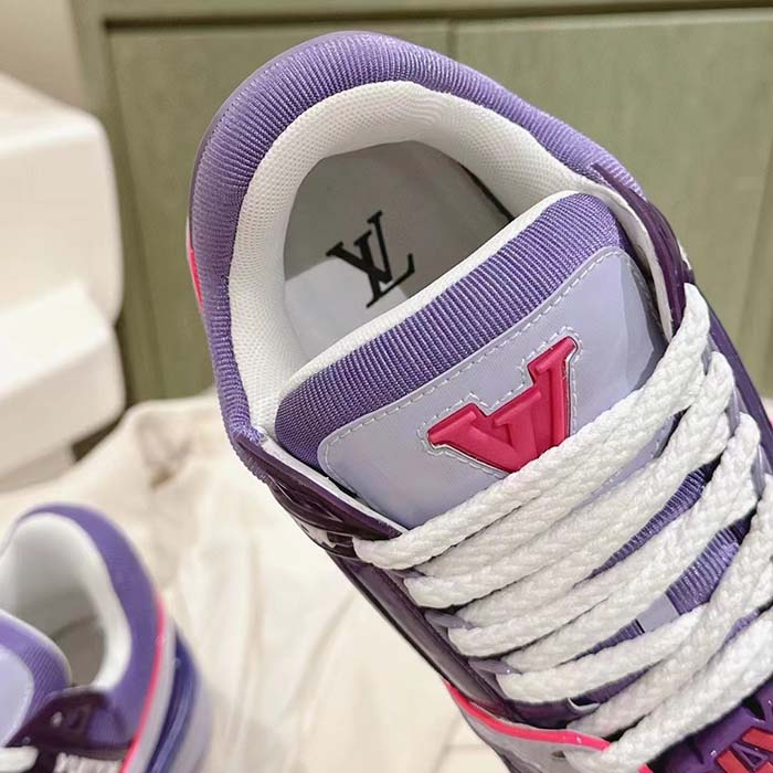 Louis Vuitton Unisex LV Trainer Maxi Sneaker Purple Lasered Monogram Canvas 1ACF72