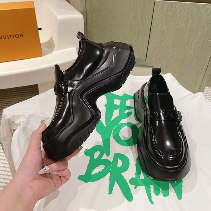 Louis Vuitton Women LV Archlight 2.0 Platform Loafer Black Calf Leather 1ABIJZ