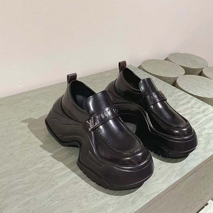 Louis Vuitton Women LV Archlight 2.0 Platform Loafer Black Calf Leather 1ABIJZ