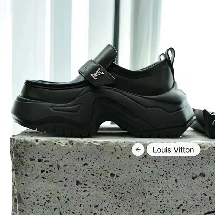 Louis Vuitton Women LV Archlight 2.0 Platform Loafer Black Calf Leather 1ABIJZ