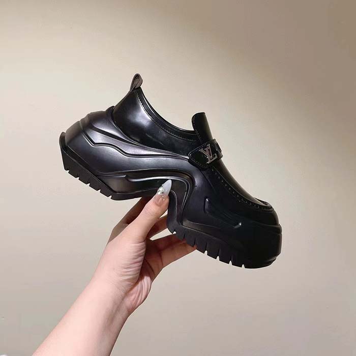 Louis Vuitton Women LV Archlight 2.0 Platform Loafer Black Calf Leather 1ABIJZ