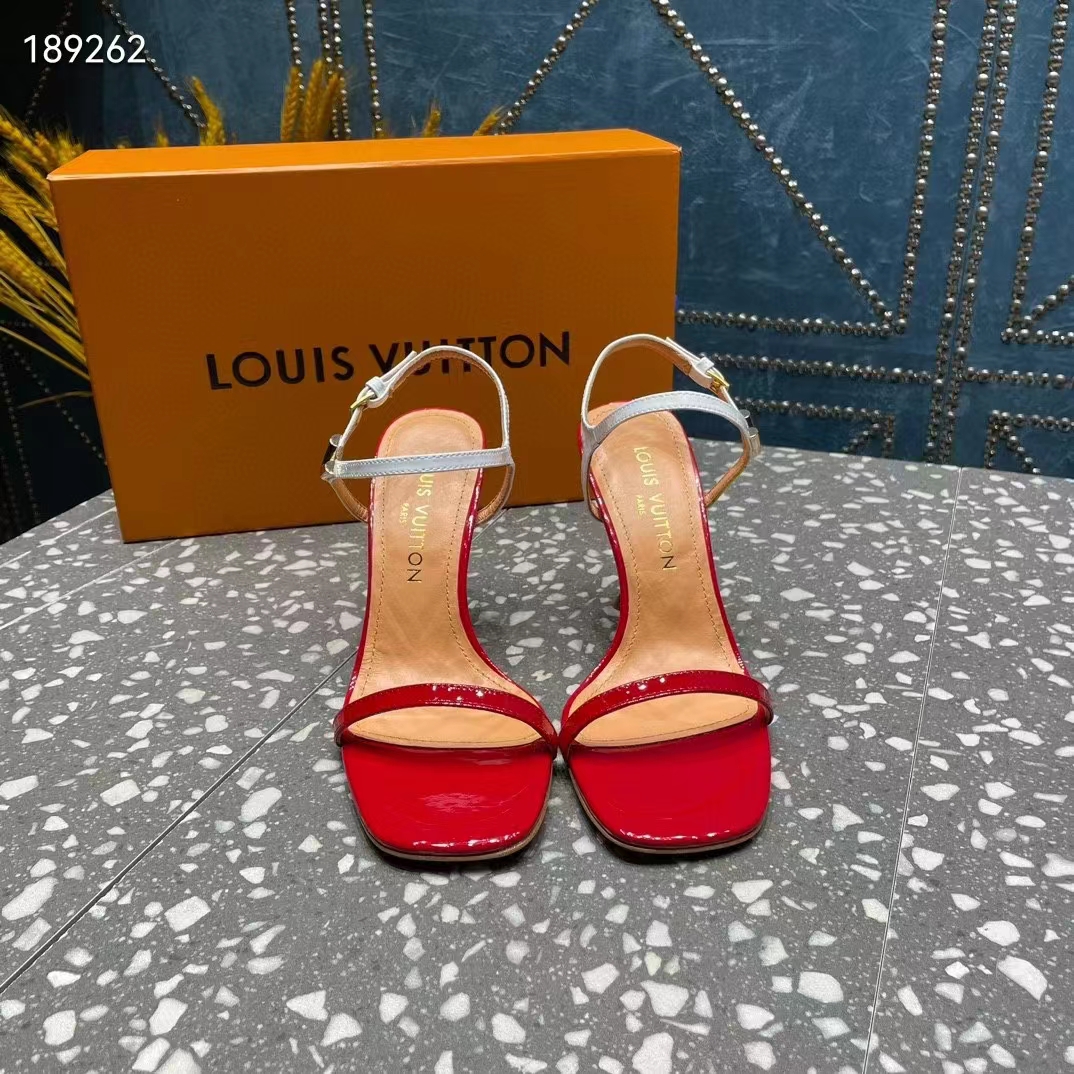 Louis Vuitton Women LV Blossom Sandal Red Patent Calf Leather 1AC8VX