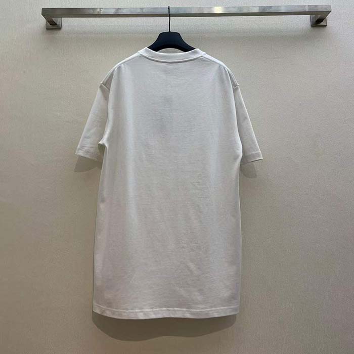 Dior CD Men Relaxed-Fit T-Shirt White Cotton Jersey