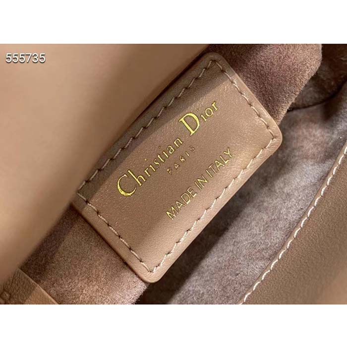 Dior Women CD Lady Dior Micro Bag Rose Des Vents Cannage Lambskin