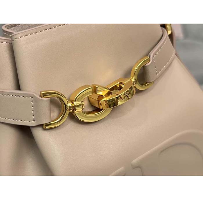 Dior Women Medium C’est Dior Bag Warm Taupe CD-Embossed Calfskin