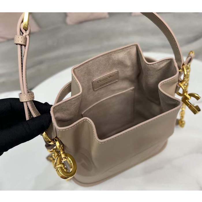 Dior Women Medium C’est Dior Bag Warm Taupe CD-Embossed Calfskin