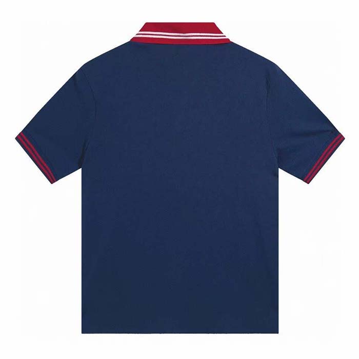 Gucci Women Cotton Piquet Polo Interlocking G Side Vents Short Sleeves
