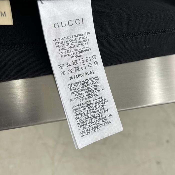 Gucci Women Cotton Polo Interlocking G Black Short Sleeves Regular Fit