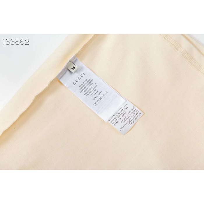 Gucci Men GG Cotton Jersey T-Shirt Crewneck Short Sleeves Oversize Fit