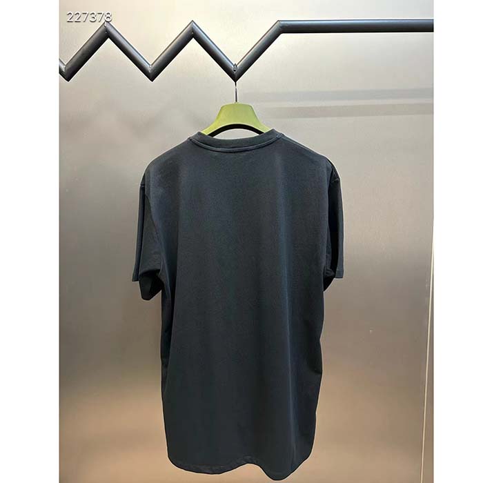 Gucci Women GG Cotton Jersey T-Shirt Print Black Crewneck Short Sleeves