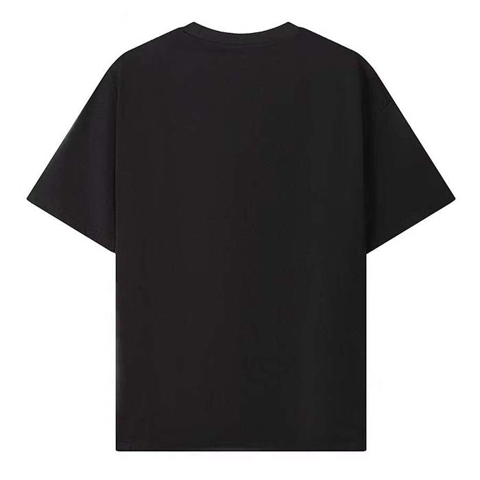 Gucci Men GG T-Shirt Gucci Blade Print Black Cotton Jersey Crewneck