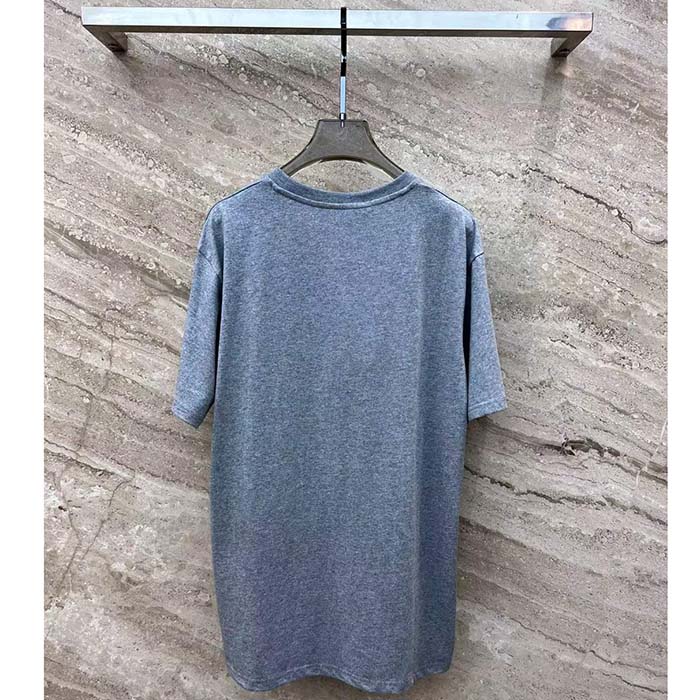 Gucci Women GG Cotton Jersey T-Shirt Gucci Print Crewneck Short Sleeves