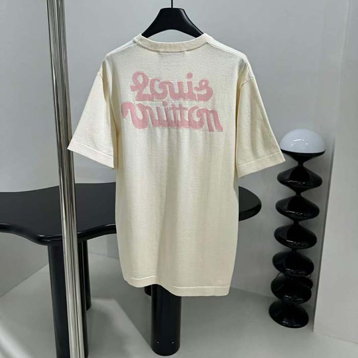 Louis Vuitton LV Women Short-Sleeved Cotton Knitted Crewneck Regular Fit 1AFRDI