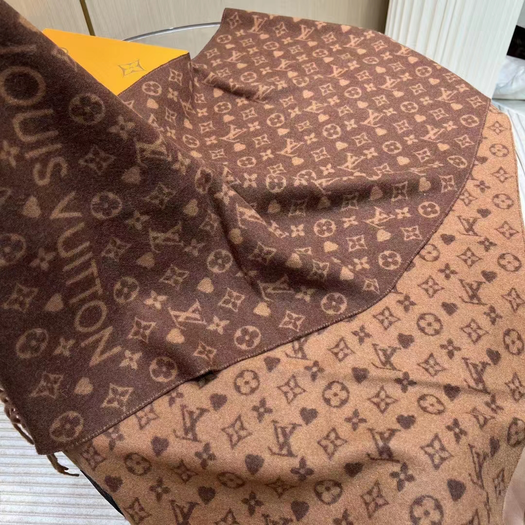 Louis Vuitton Unisex LV Game On Scarf Brown Allover Monogram M77377