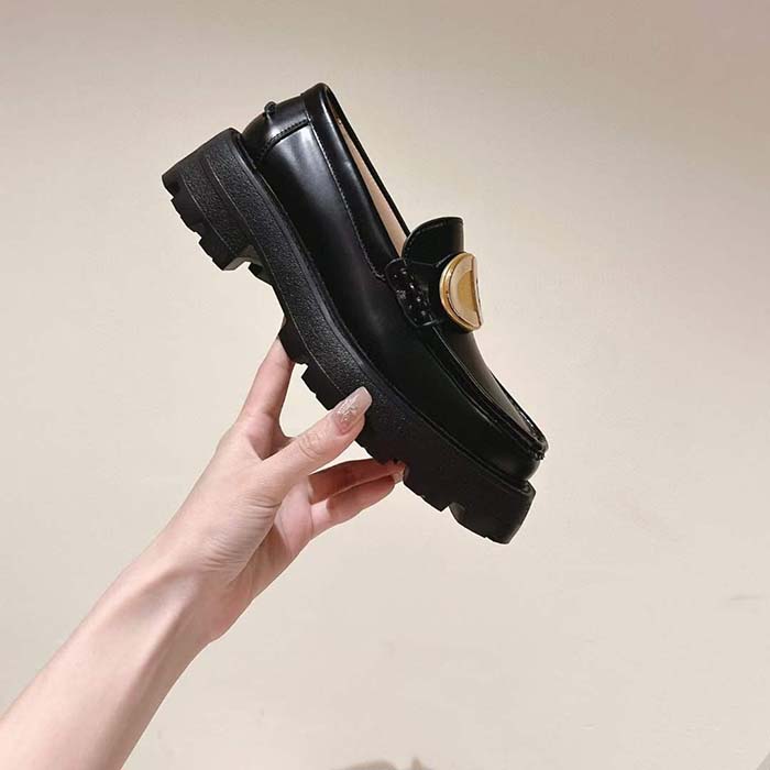 Dior CD Women Forever Dior Loafer Black Brushed Calfskin