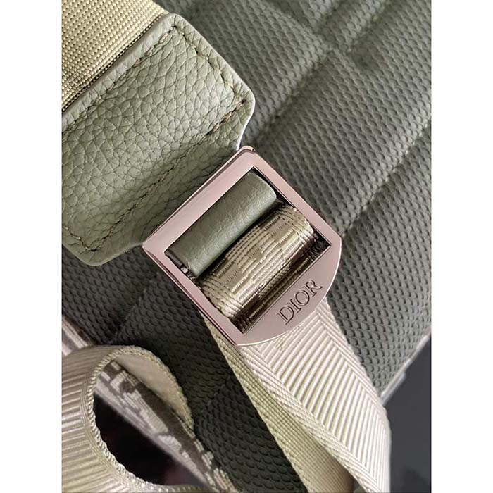 Dior Unisex CD Rider Backpack Khaki Dior Oblique Jacquard