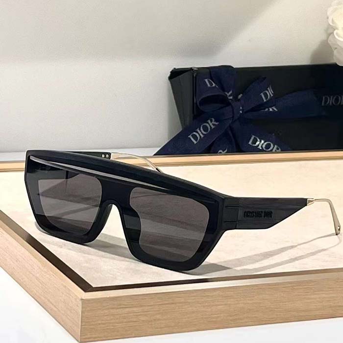 Dior Unisex Dior Club M7U Gradient Gray Mask Sunglasses