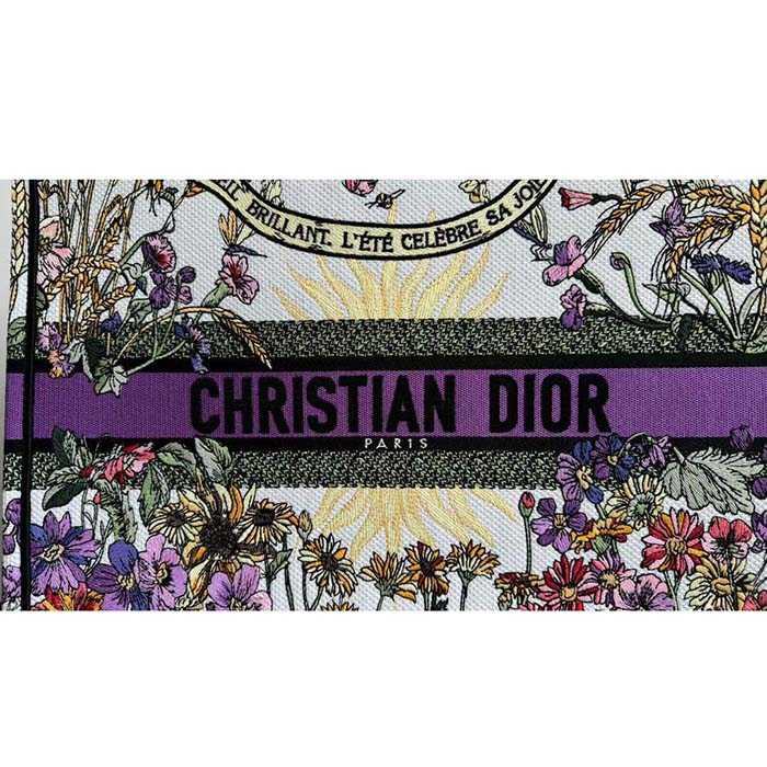 Dior CD Women CD Large Dior Book Tote Ecru Multicolor 4 Saisons Été Soleil