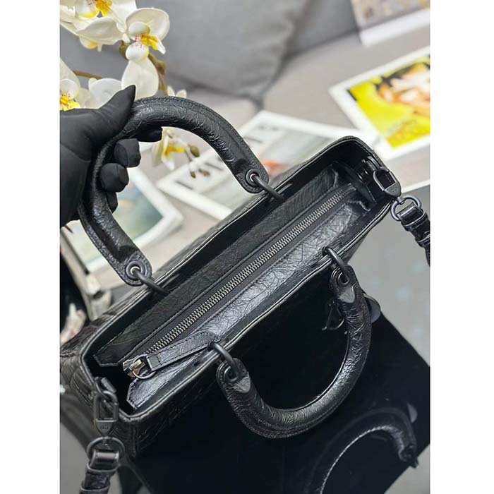 Dior Women CD Medium Lady D-Sire My ABCDior Bag Black Macrocannage Crinkled Calfskin