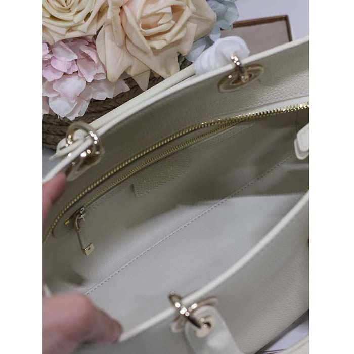 Dior Women CD Medium Lady D-Sire My ABCDior Bag Powder Beige Bull Leather