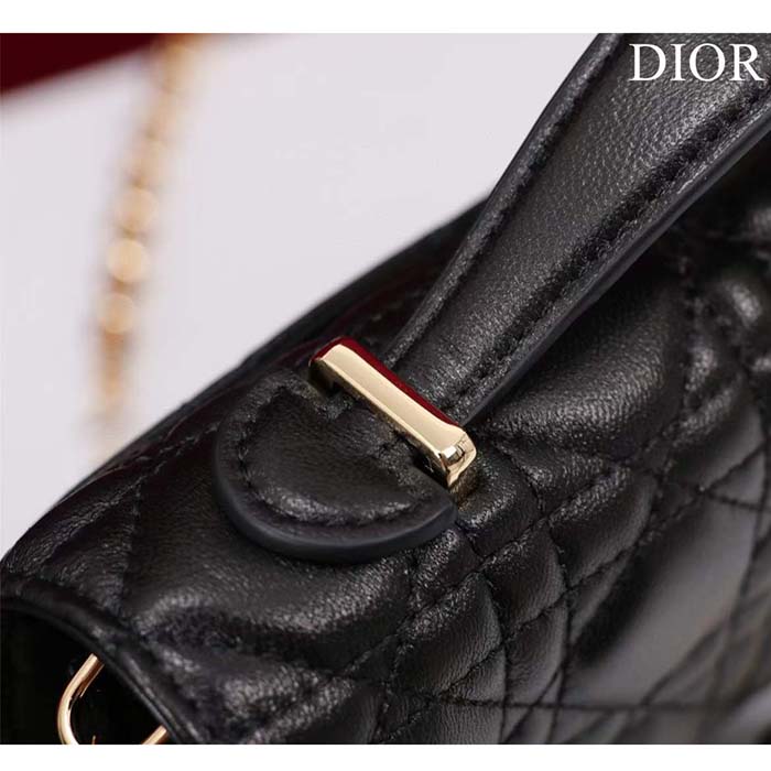 Dior Women CD My Dior Mini Bag Black Cannage Lambskin