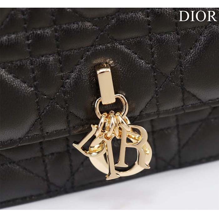 Dior Women CD My Dior Mini Bag Black Cannage Lambskin