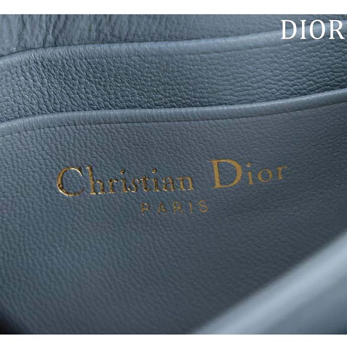 Dior Women CD My Dior Mini Bag Cloud Blue Cannage Lambskin