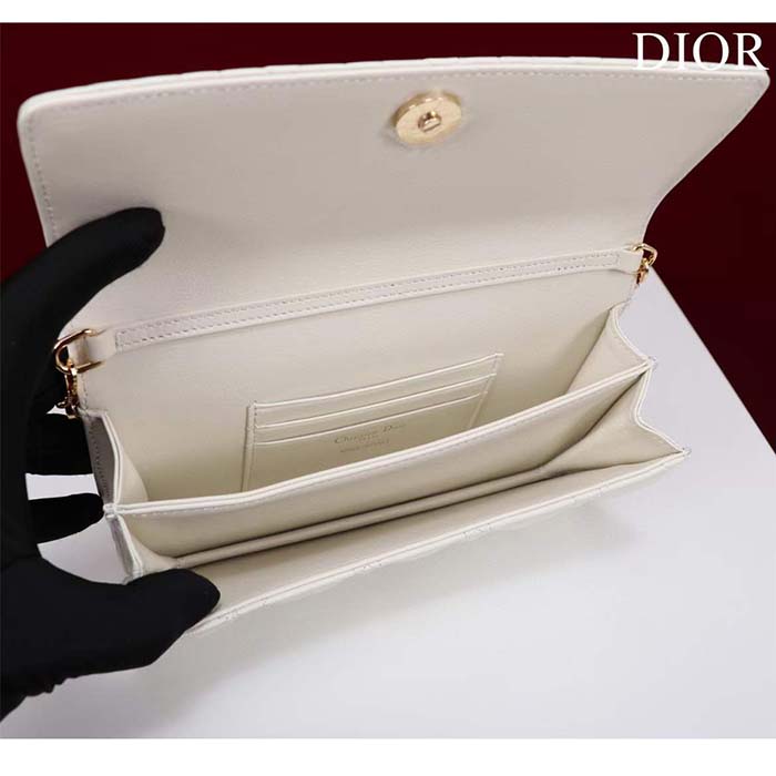 Dior Women CD My Dior Mini Bag Latte Cannage Lambskin
