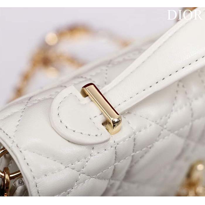 Dior Women CD My Dior Mini Bag Latte Cannage Lambskin