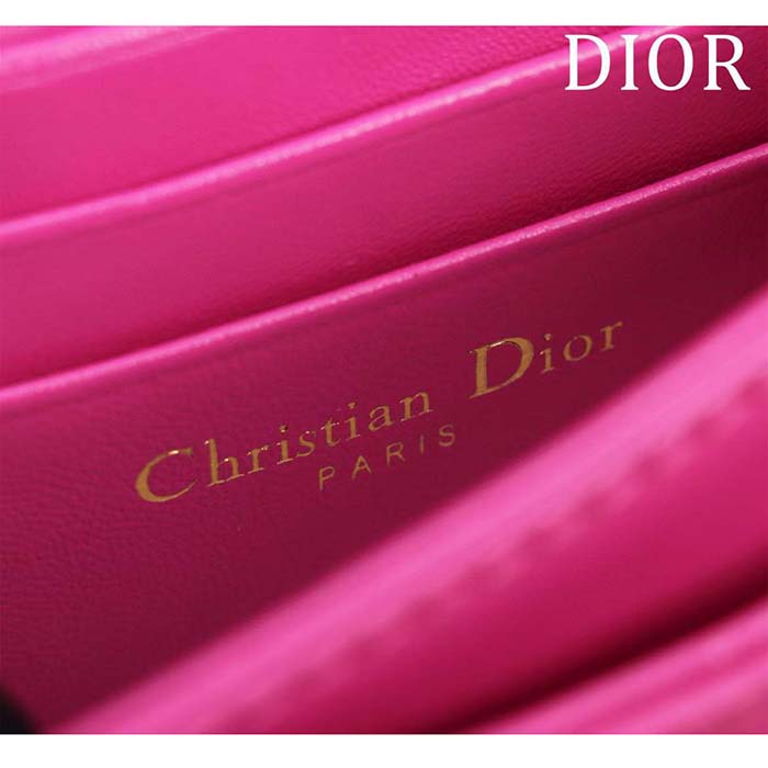 Dior Women CD My Dior Mini Bag Passion Pink Cannage Lambskin