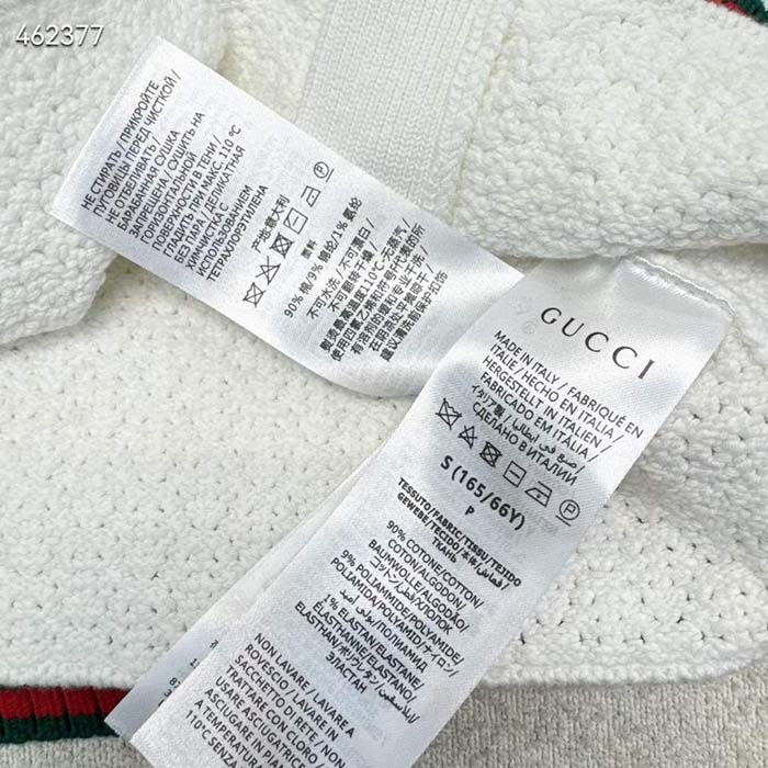 Gucci GG Women Cotton Lace Shorts Web Slip Lining Elastic Waistband