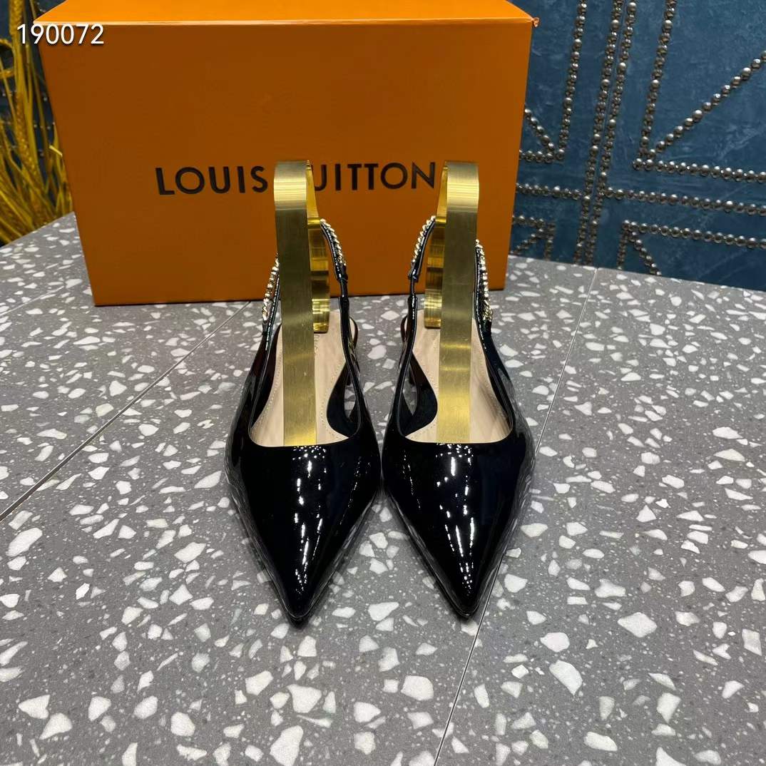Gucci Women GG Gucci Signoria Ballet Flat Black Patent Leather Pointed Toe